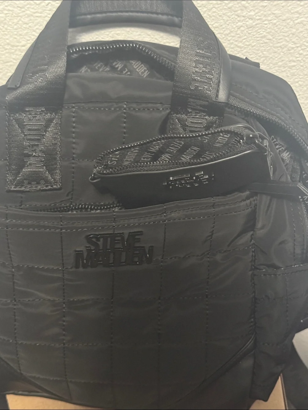 Steve Madden Women's Black Brosie Mini Backpack